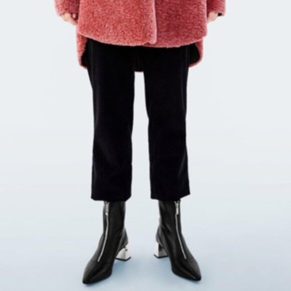 Zara Zip Up Leather Ankle Boots EUR 37 - Picture 2 of 13